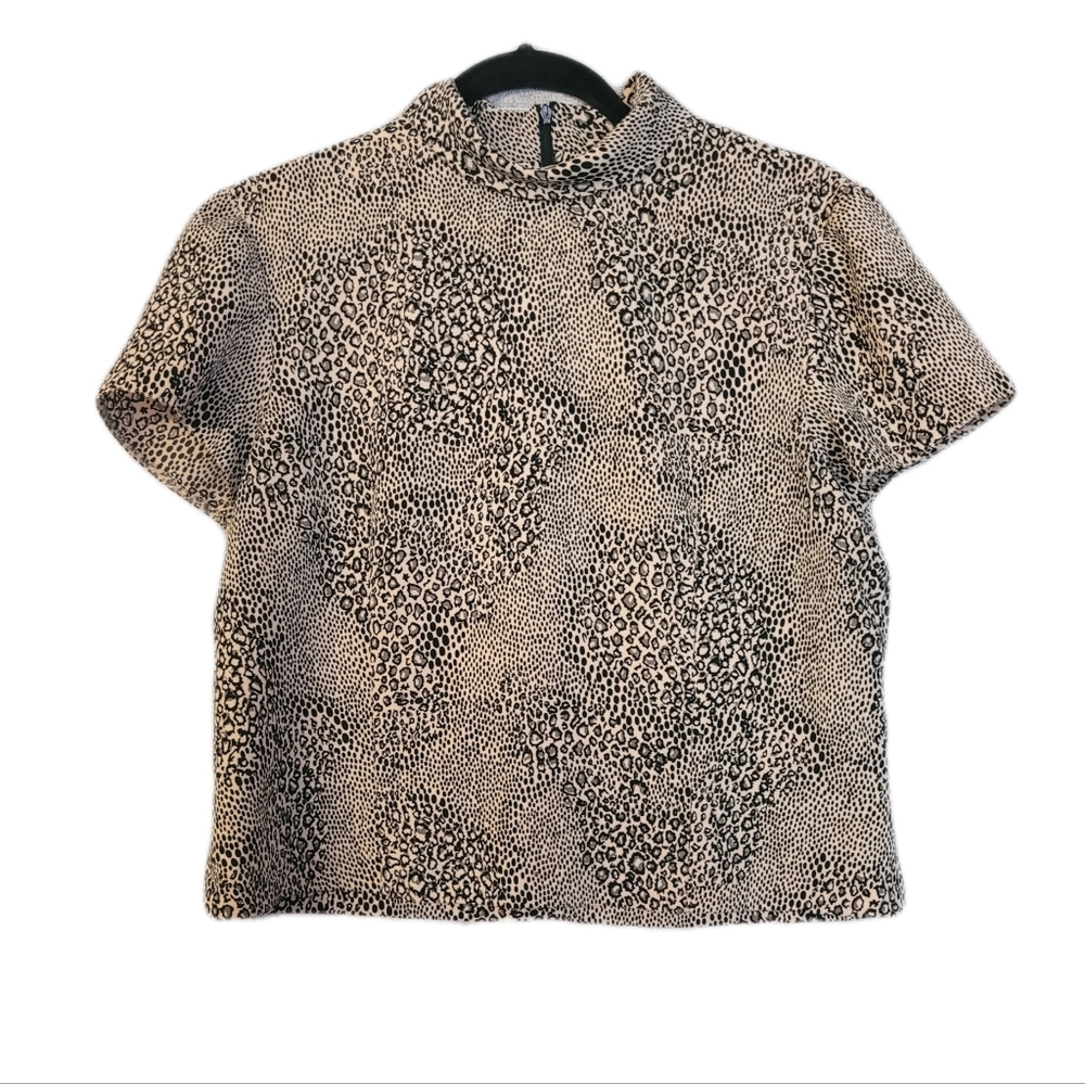 Vintage Caron Petite of Chicago crop blouse Size 12 Now Y2K fashion